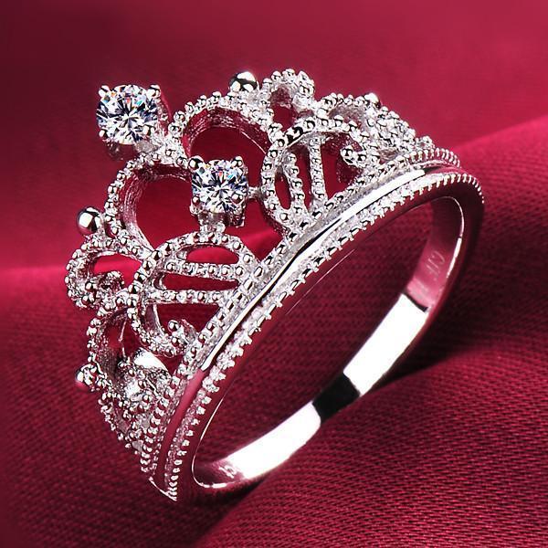 Princess-Cut Tiara Ring