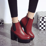 Women Boots Square Heel