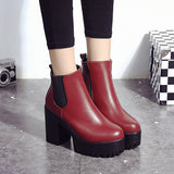 Women Boots Square Heel