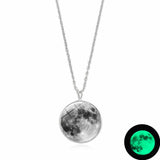 Glow In The Dark Moon Necklace