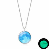 Glow In The Dark Moon Necklace