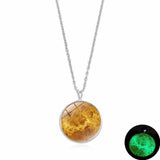 Glow In The Dark Moon Necklace